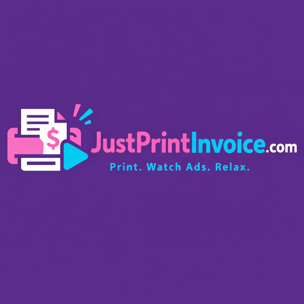 Justin Invoice justprintinvoice.com · Create an Invoice and Just Print your Invoice